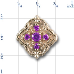 81011 Amethyst Bracelet Slide 